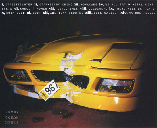 Frank Ocean releases debut project 'Nostalgia, Ultra' — blonded.blog